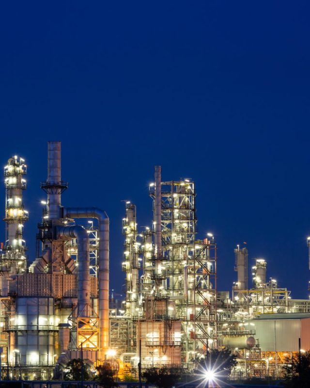 Twilight,Scene,Of,Oil,Refinery,Plant,Of,Petrochemistry,Industry,In