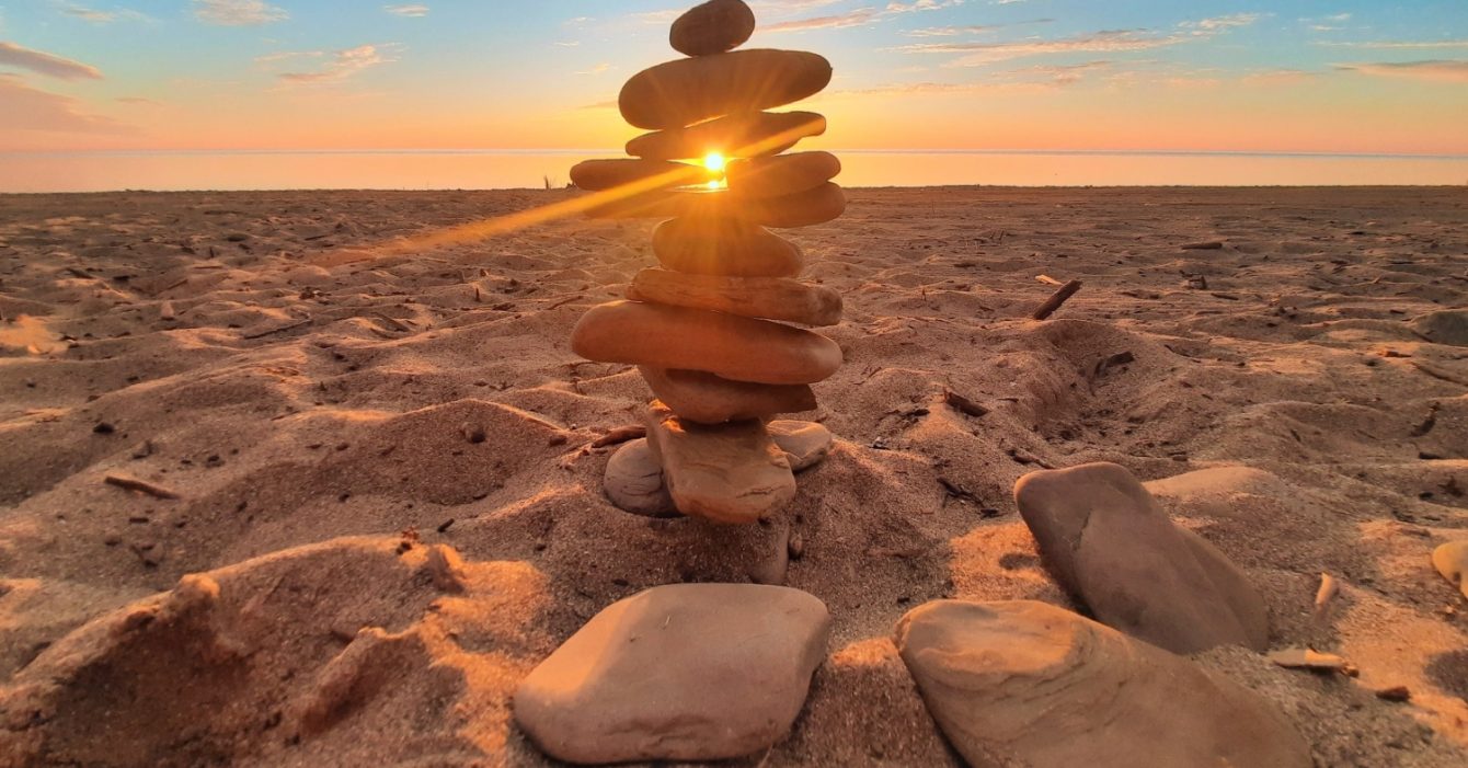 Balancing,Act,,Cairn,At,Sunset Balancing,Act,,Cairn,At,Sunset